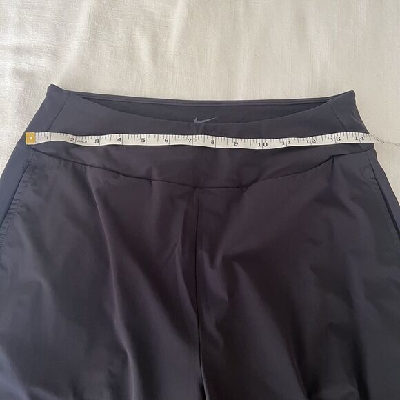 Nike Women Dri-fit Joggers Black Sz Medium Swoosh Logo Pockets - Picture 10 of 13